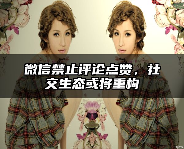 微信禁止评论点赞，社交生态或将重构